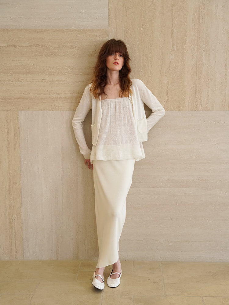 COSYCOZY Alpaca Crochet Edge Knit Cardigan