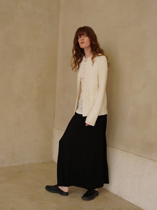 COSYCOZY Cashmere Knit Hooded Cardigan
