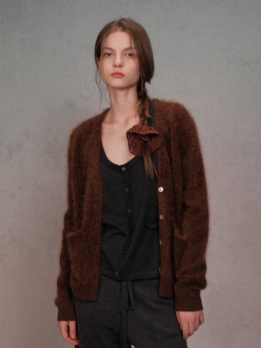 COSYCOZY 100% Cashmere Fleece Cardigan