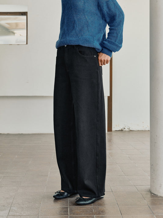 COSYCOZY Cotton-touch High-rise Straight Pants