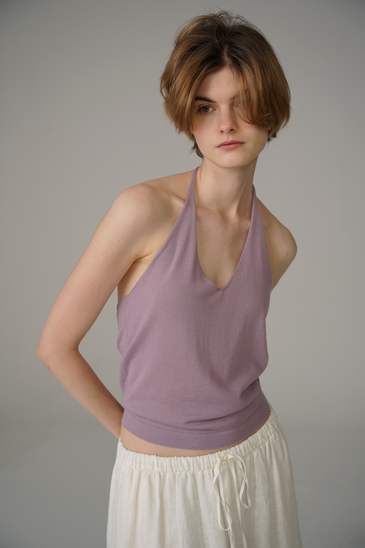 COSYCOZY Ultra Fine Wool Hanging Neck Top
