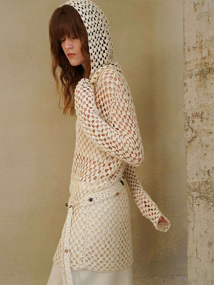COSYCOZY Hand-hooked Cutout Hoodie