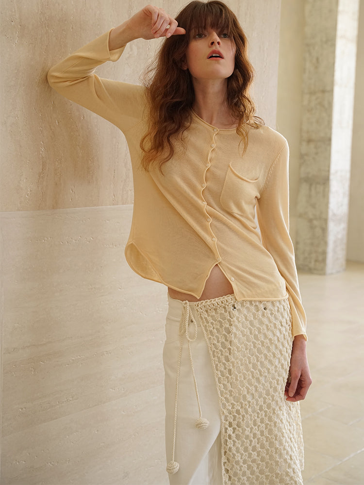 COSYCOZY Hand-hooked Cutout Dress