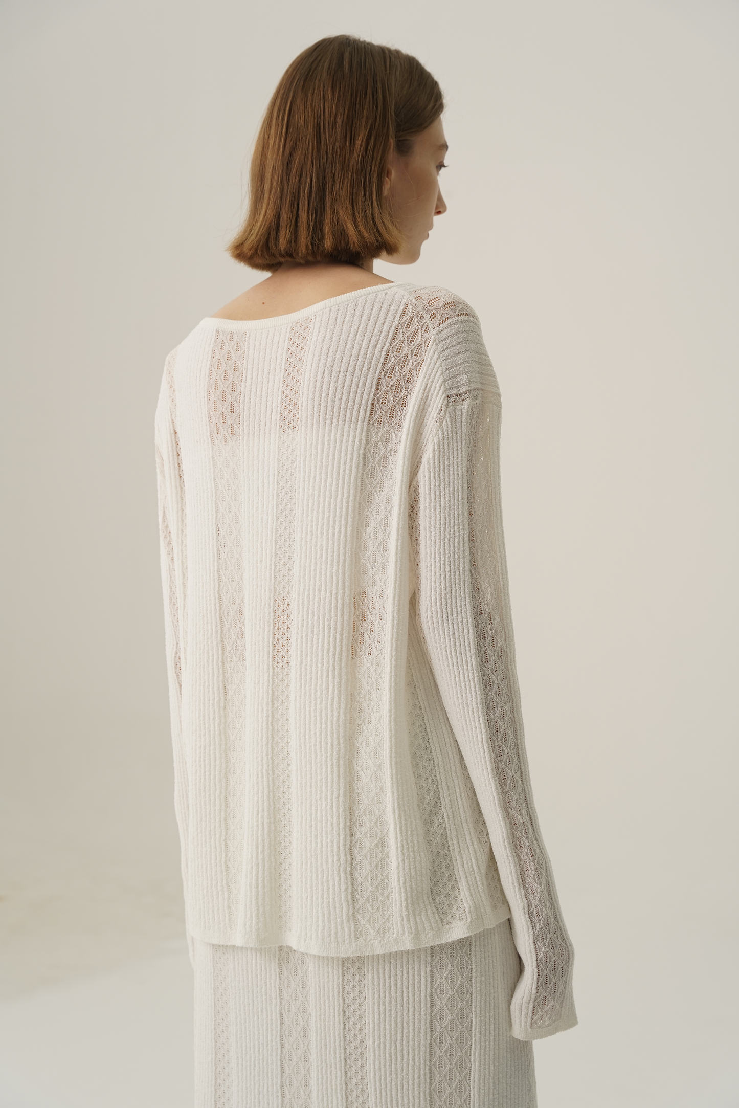 COSYCOZY Lace Jacquard Top