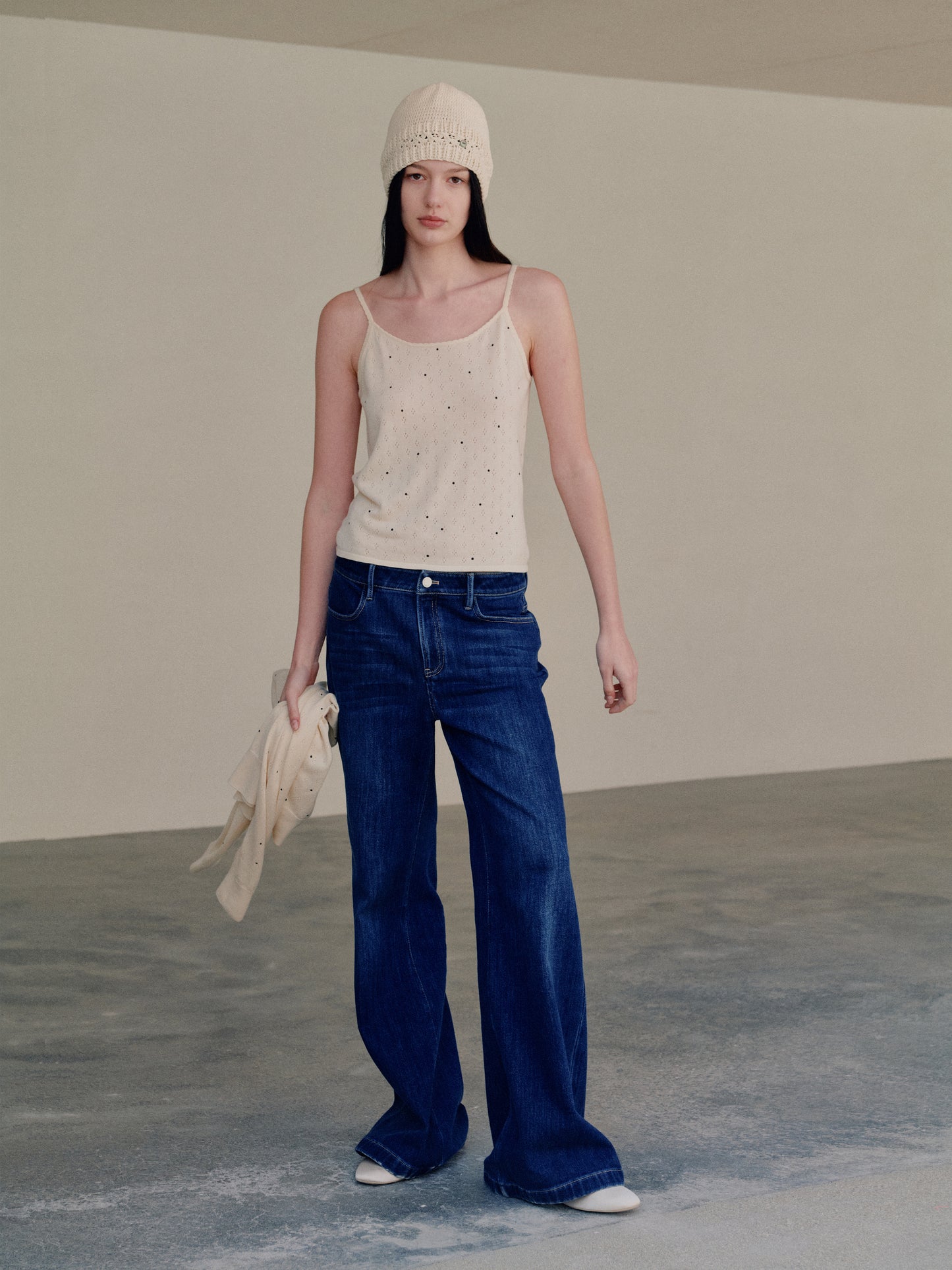 COSYCOZY Lyocell Blend Polka Dot Cami