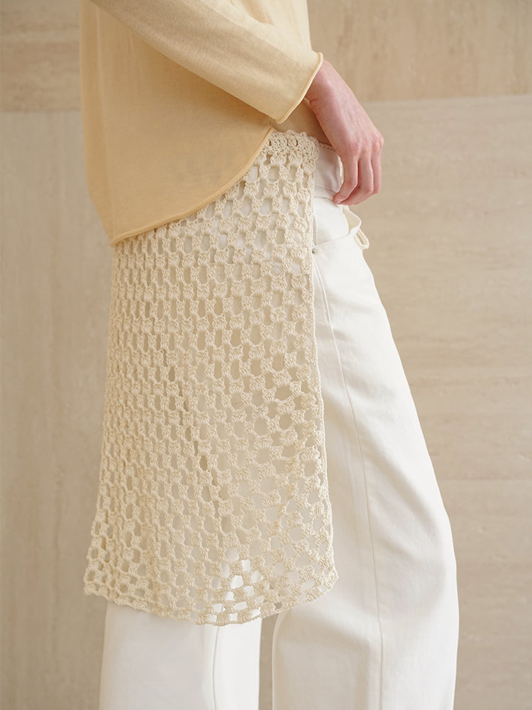 COSYCOZY Hand-hooked Cutout Dress