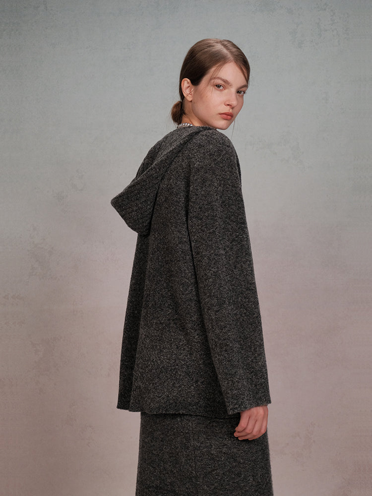 COSYCOZY Cloud Wool Hooded Jacket