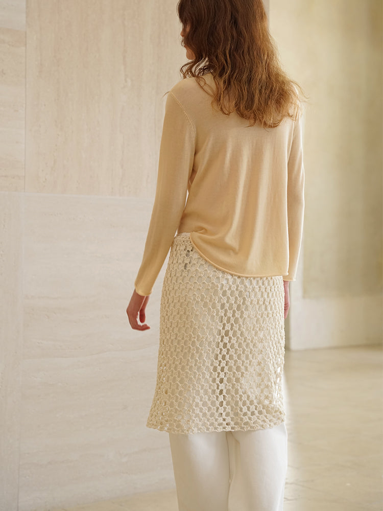 COSYCOZY Hand-hooked Cutout Dress