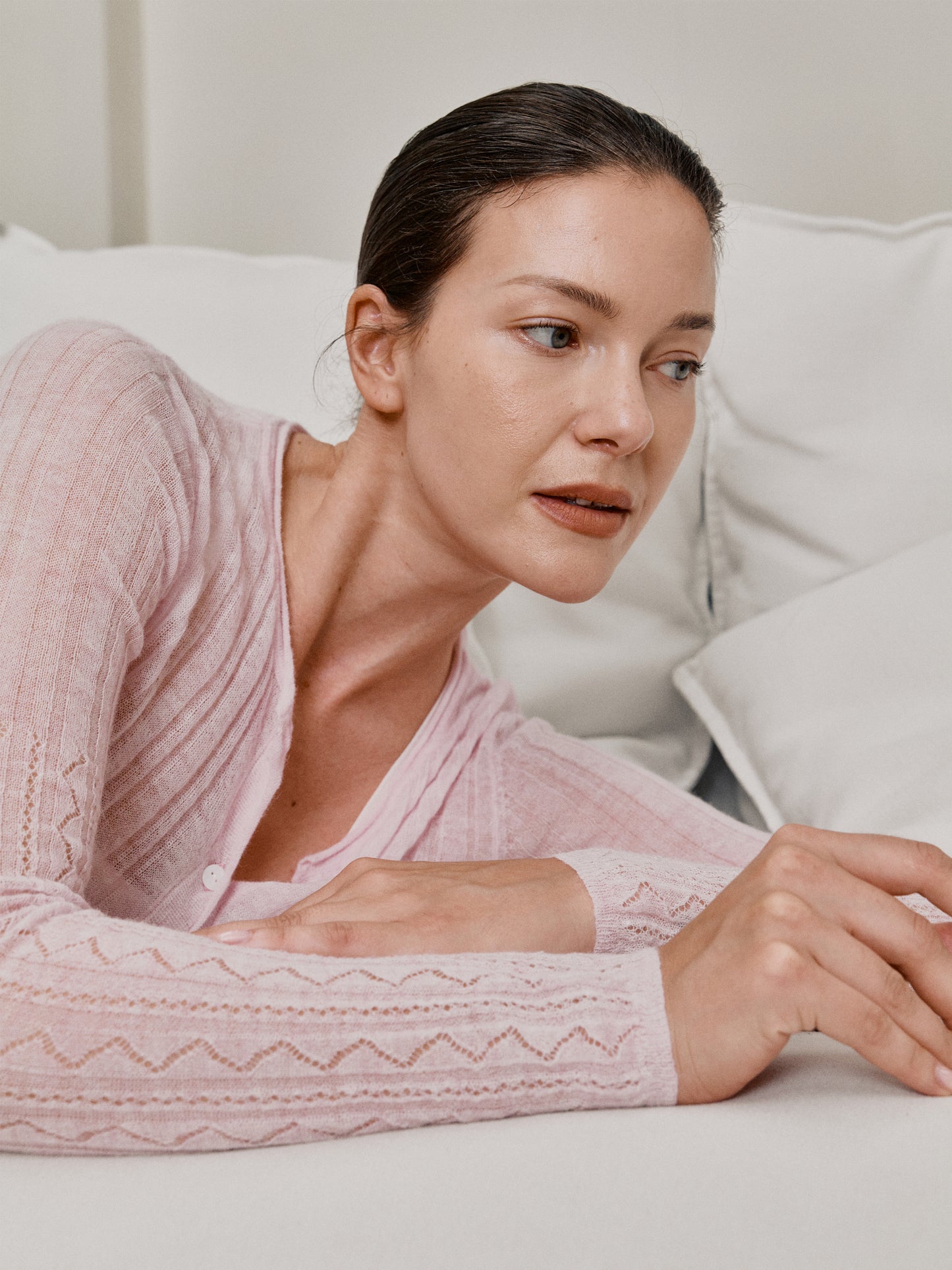 COSYCOZY Alpaca Openwork Jacquard Sweater
