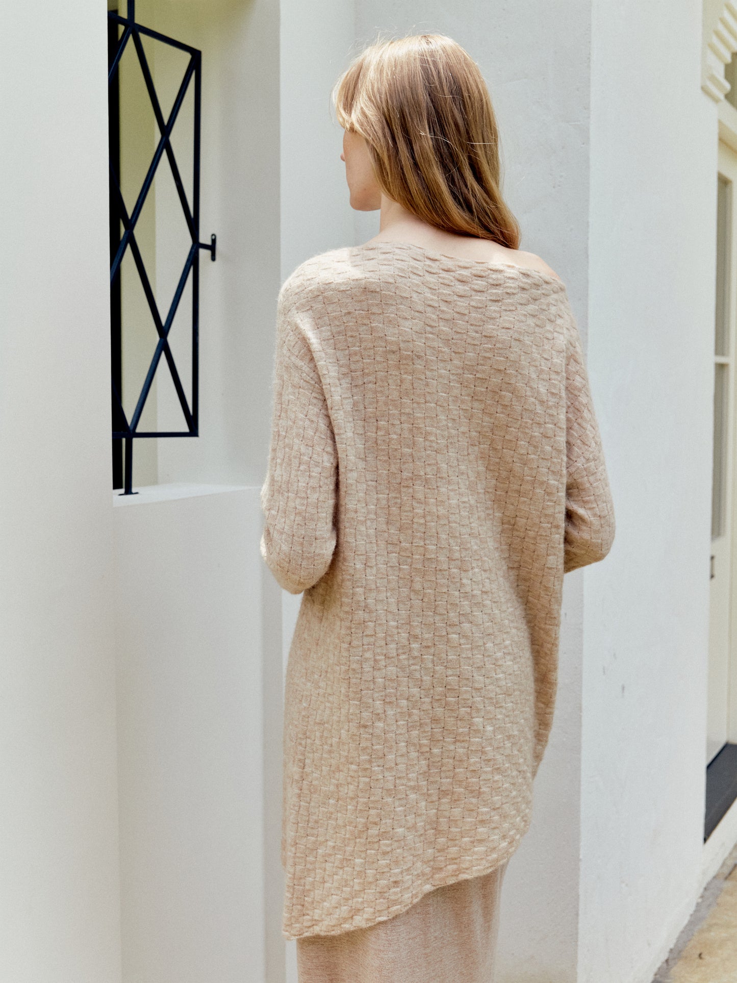 COSYCOZY Bias-cut Asymmetrical Shoulder Dress