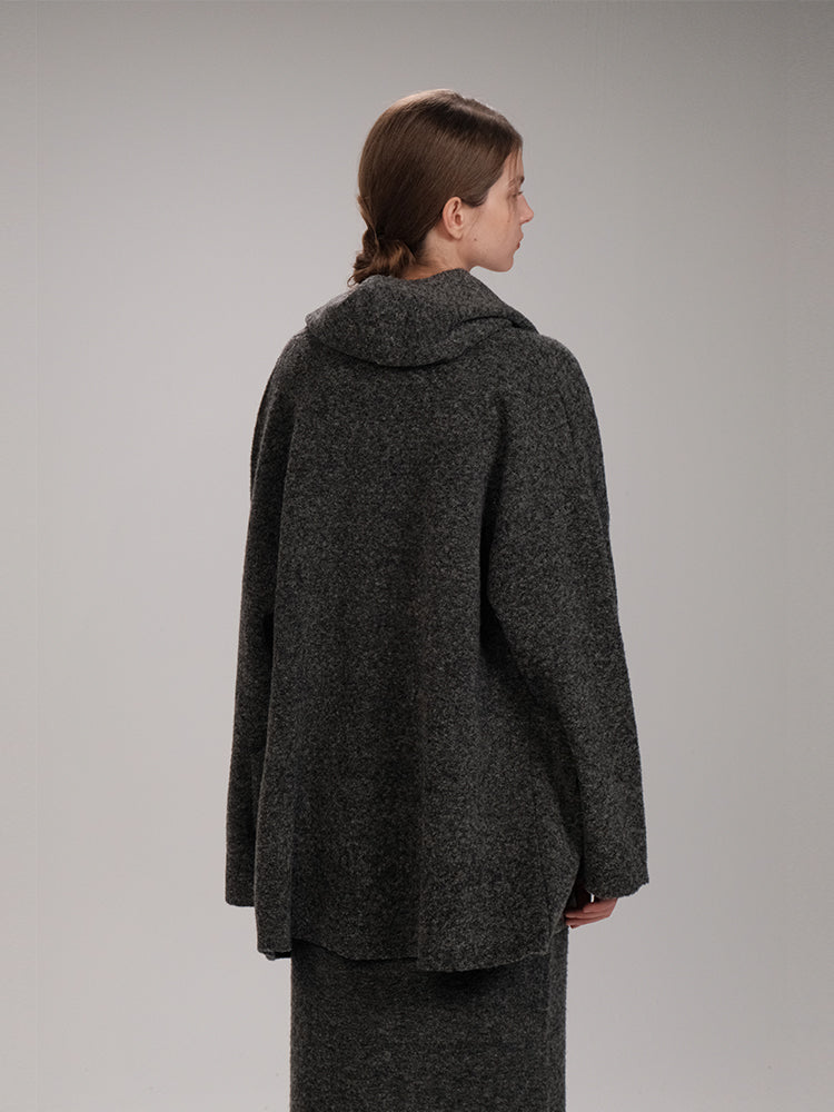 COSYCOZY Cloud Wool Cape Cardigan Coat