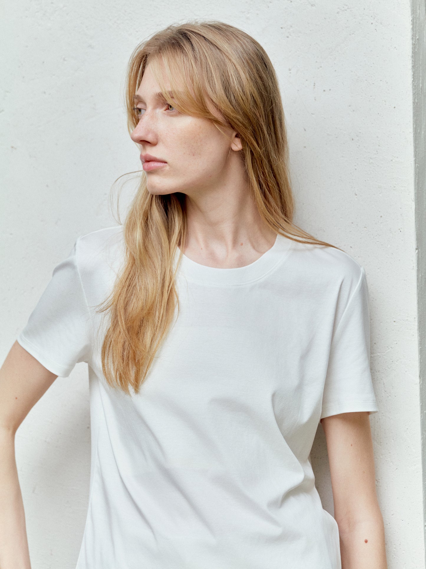 COSYCOZY Silk Cotton Crewneck Tee