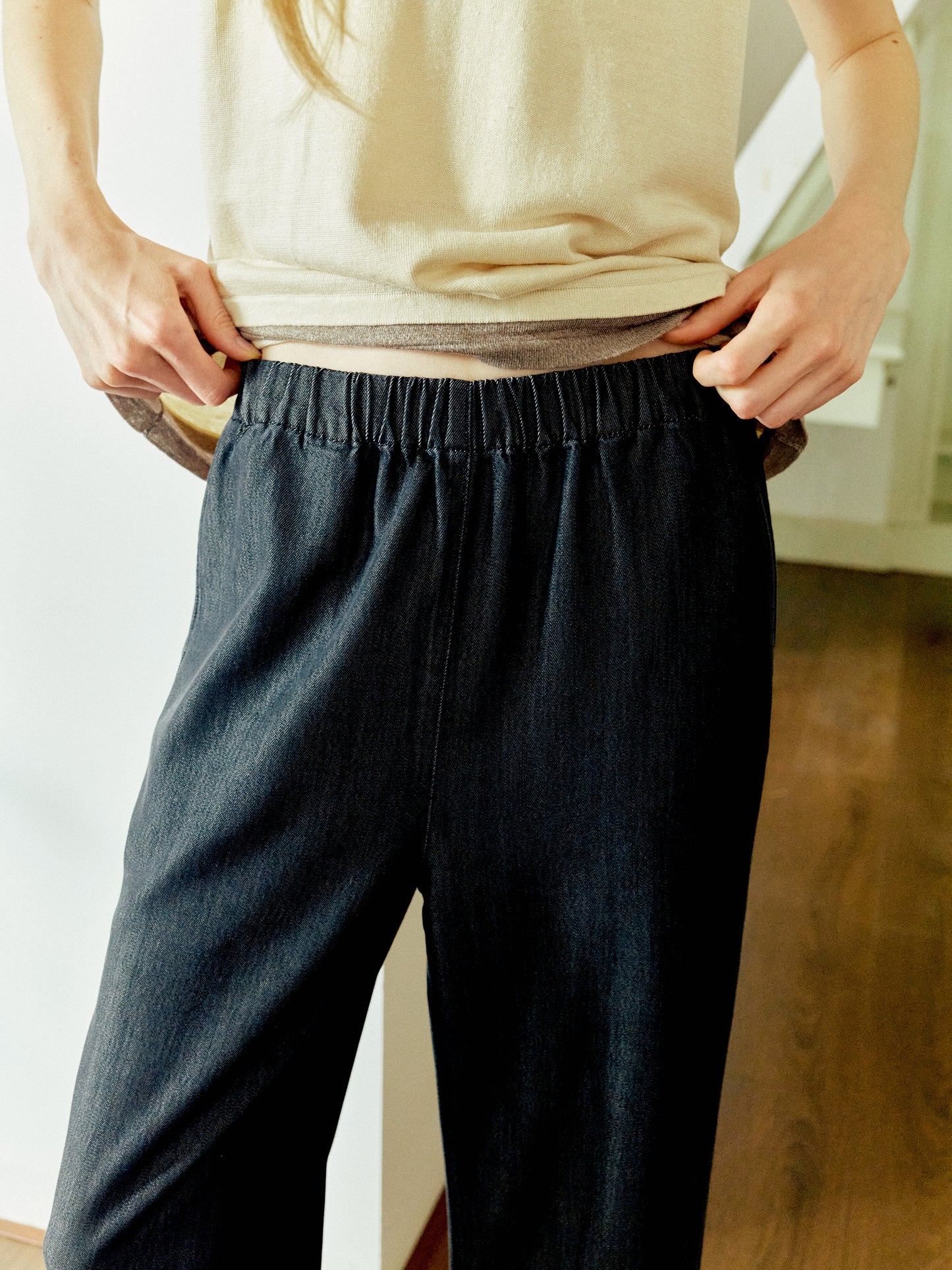 COSYCOZY Tencel Triacetate Wide-Leg Pants