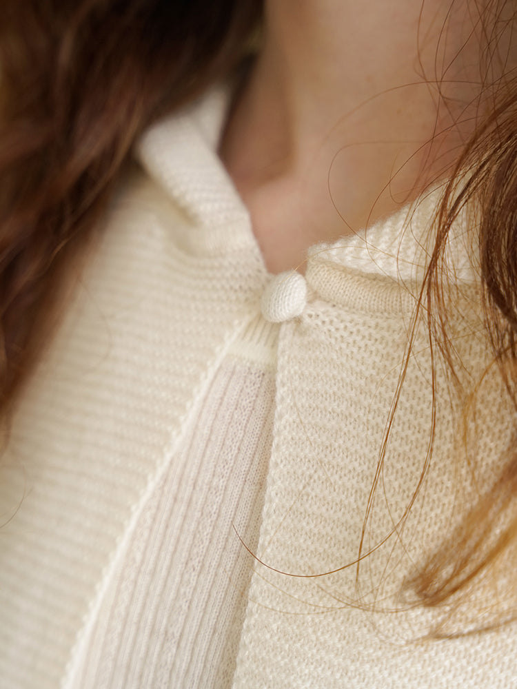 COSYCOZY Cashmere Knit Hooded Cardigan