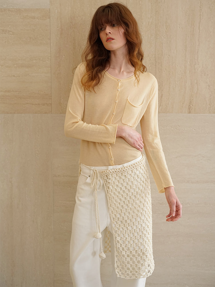 COSYCOZY Hand-hooked Cutout Dress