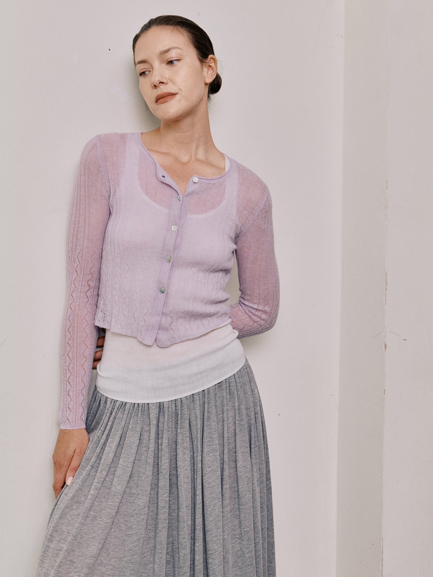 COSYCOZY Alpaca Openwork Jacquard Sweater
