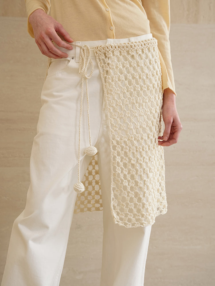 COSYCOZY Hand-hooked Cutout Dress