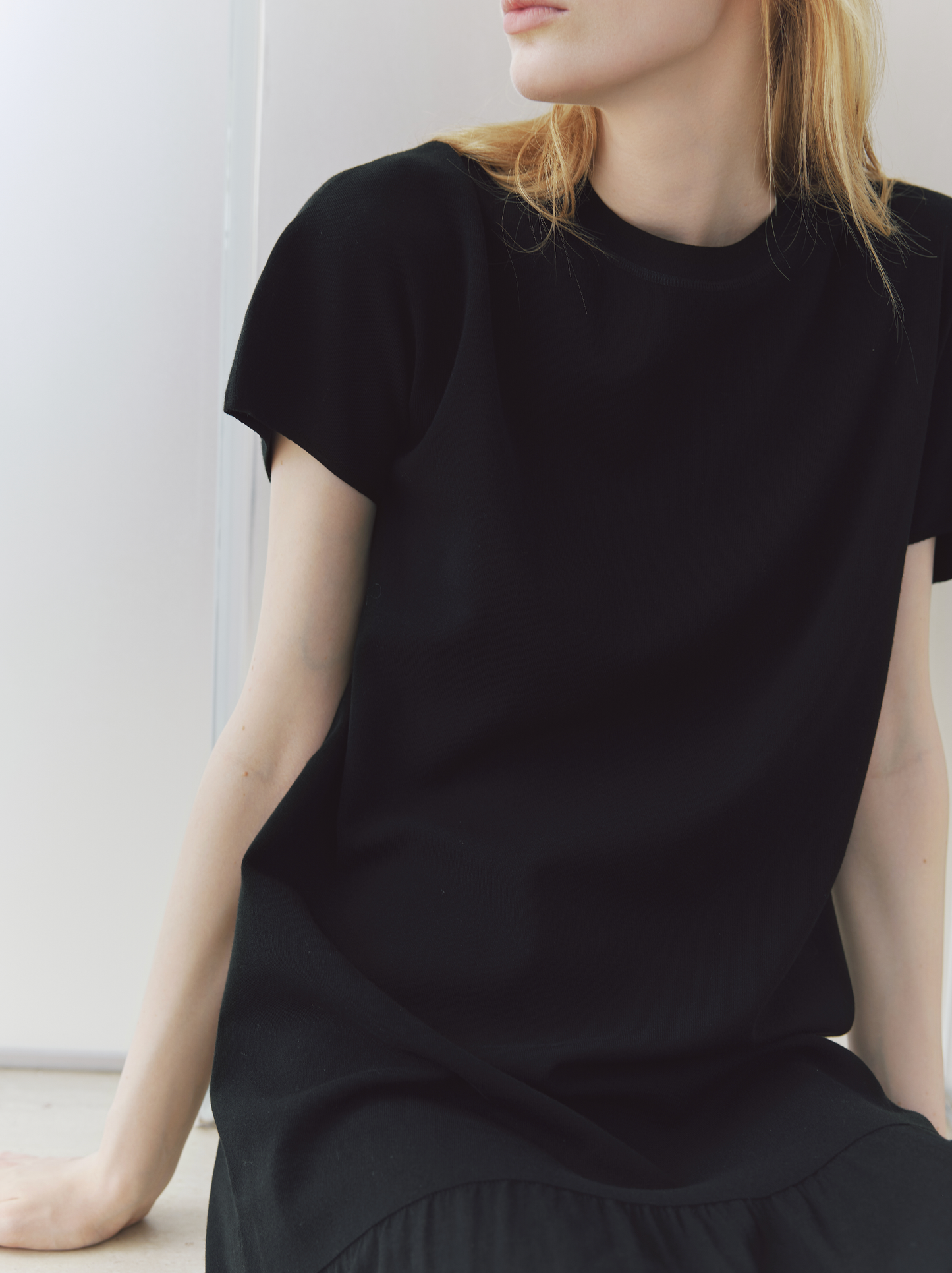 COSYCOZY Acetate-Cotton Panel Dress