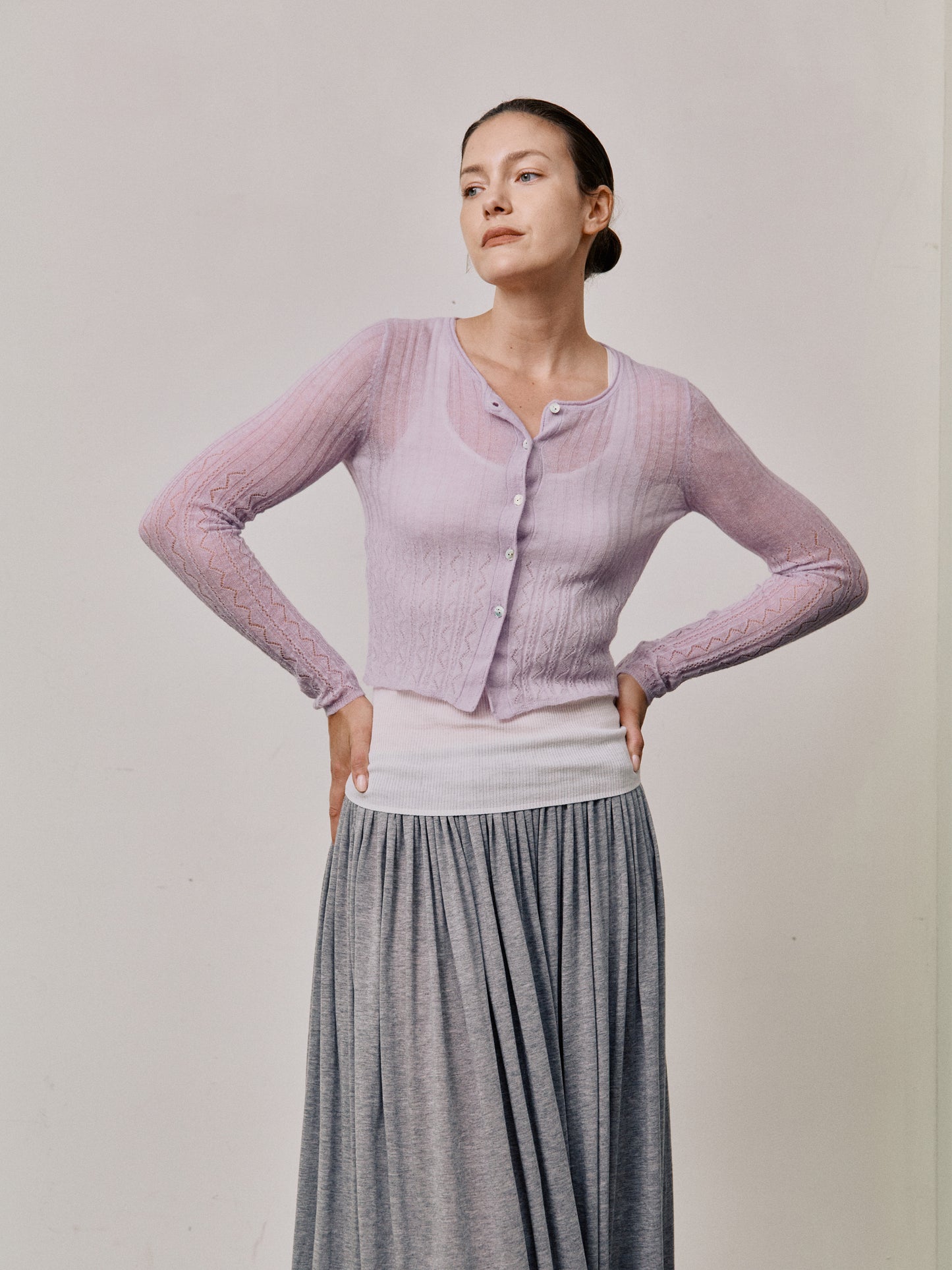 COSYCOZY Alpaca Openwork Jacquard Sweater