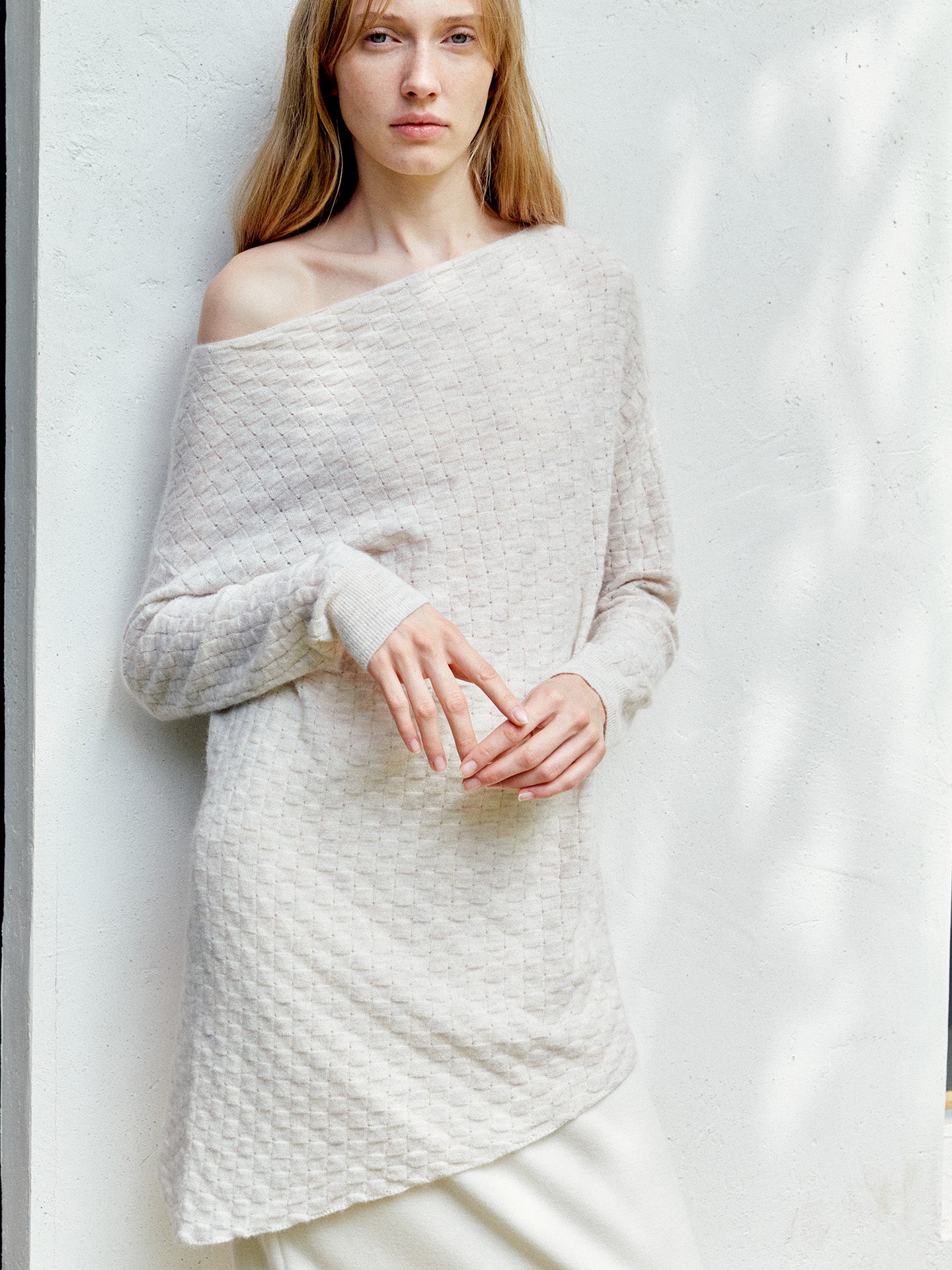 COSYCOZY Bias-cut Asymmetrical Shoulder Dress