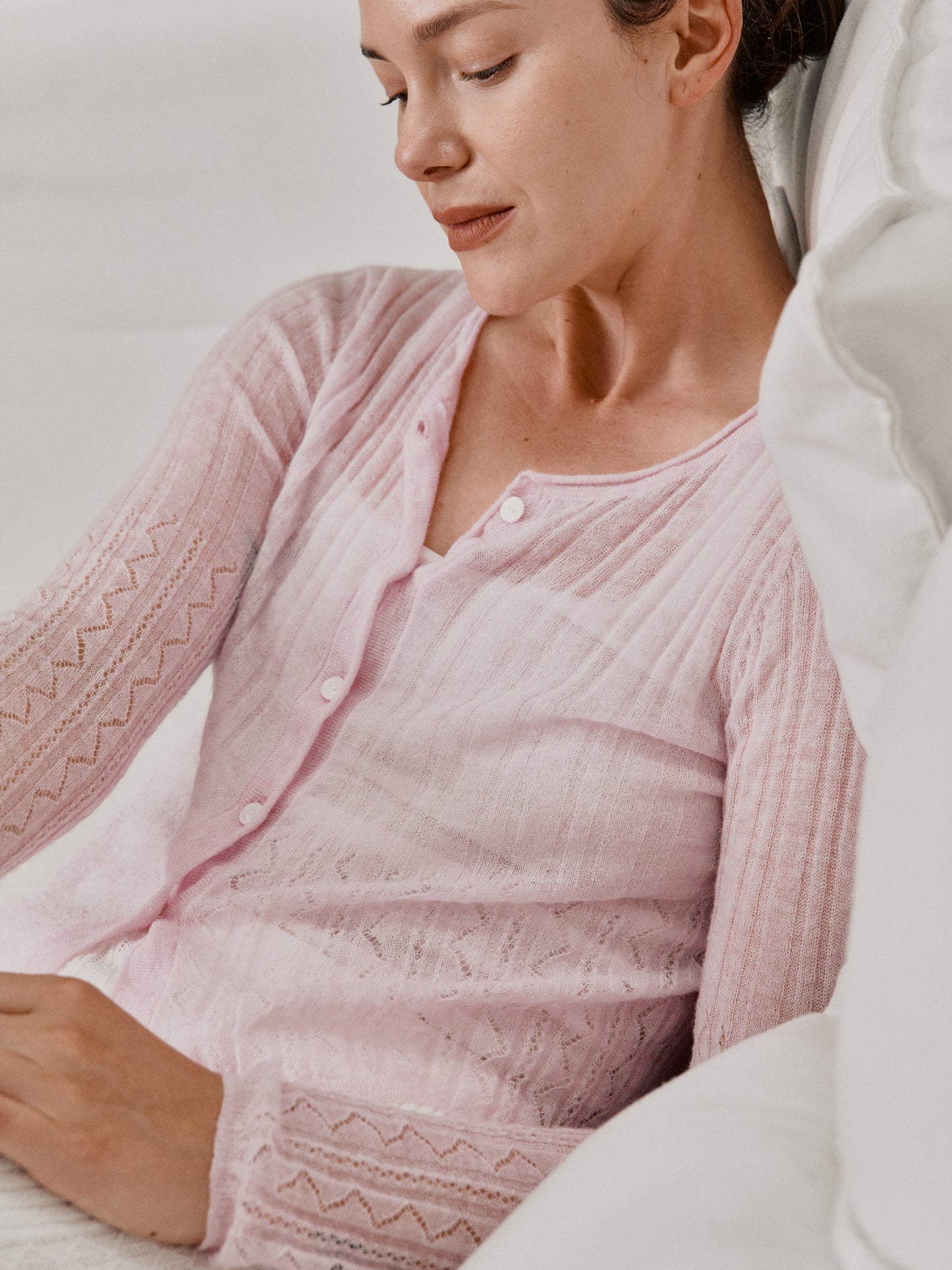 COSYCOZY Alpaca Openwork Jacquard Sweater