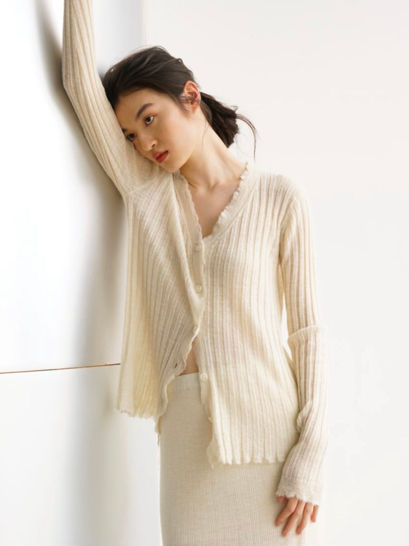 COSYCOZY Knit Alpaca Wool Cardigan
