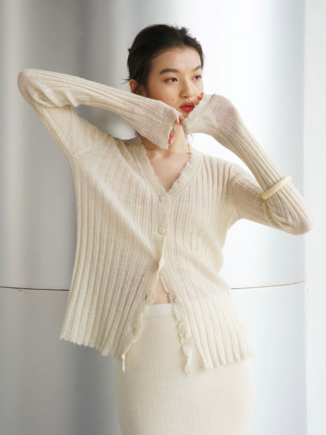 COSYCOZY Knit Alpaca Wool Cardigan