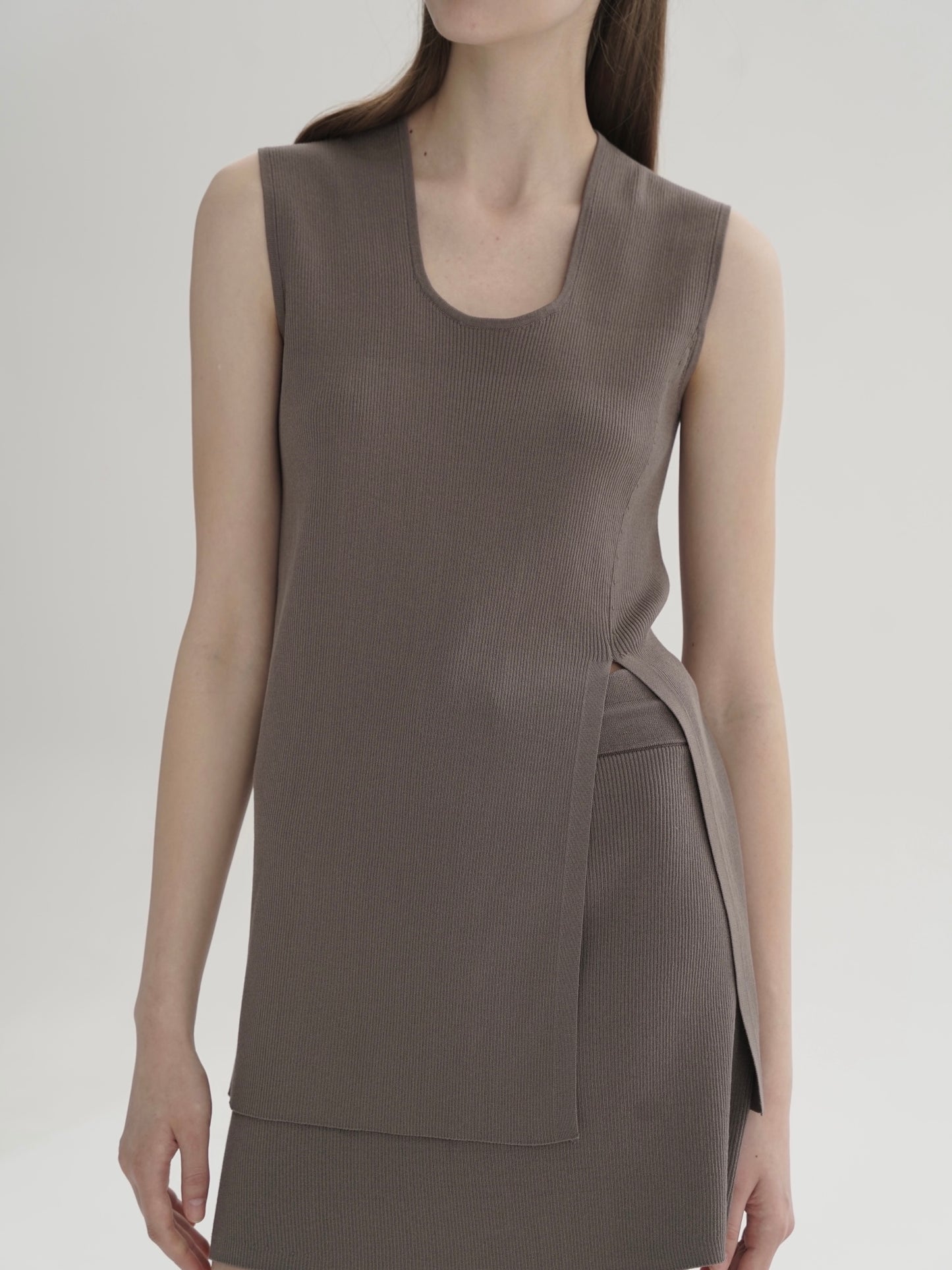 COSYCOZY Acetate Cotton Blended Knit Top
