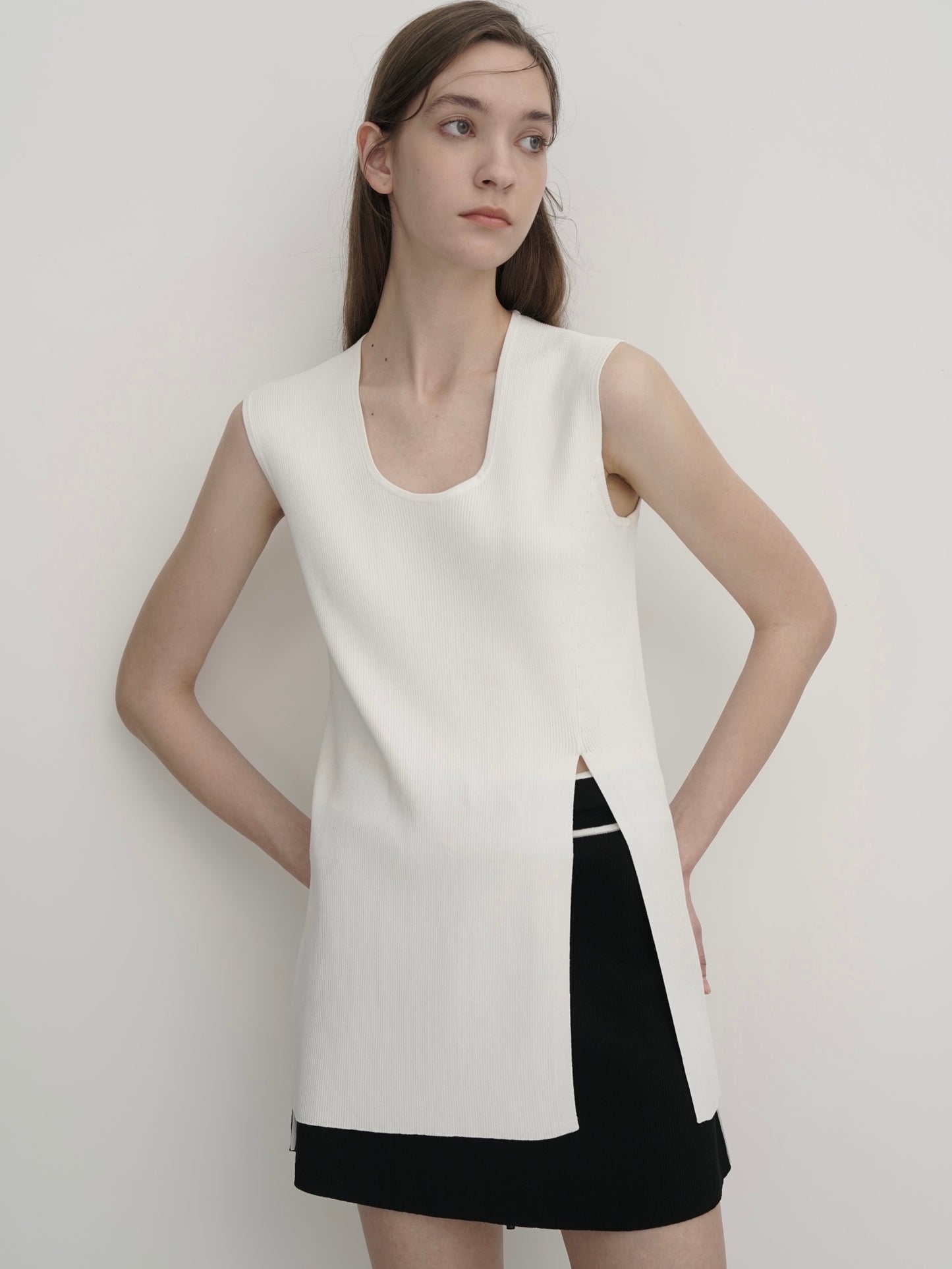 COSYCOZY Acetate Cotton Blended Knit Top