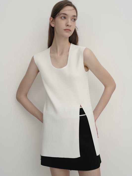 COSYCOZY Acetate Cotton Blended Knit Top