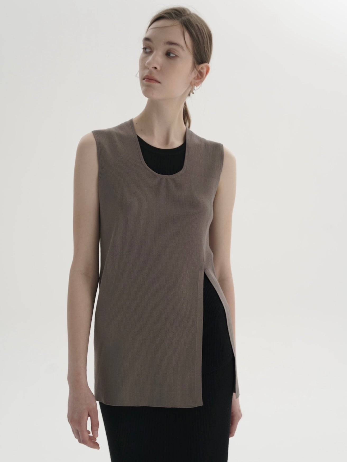 COSYCOZY Acetate Cotton Blended Knit Top