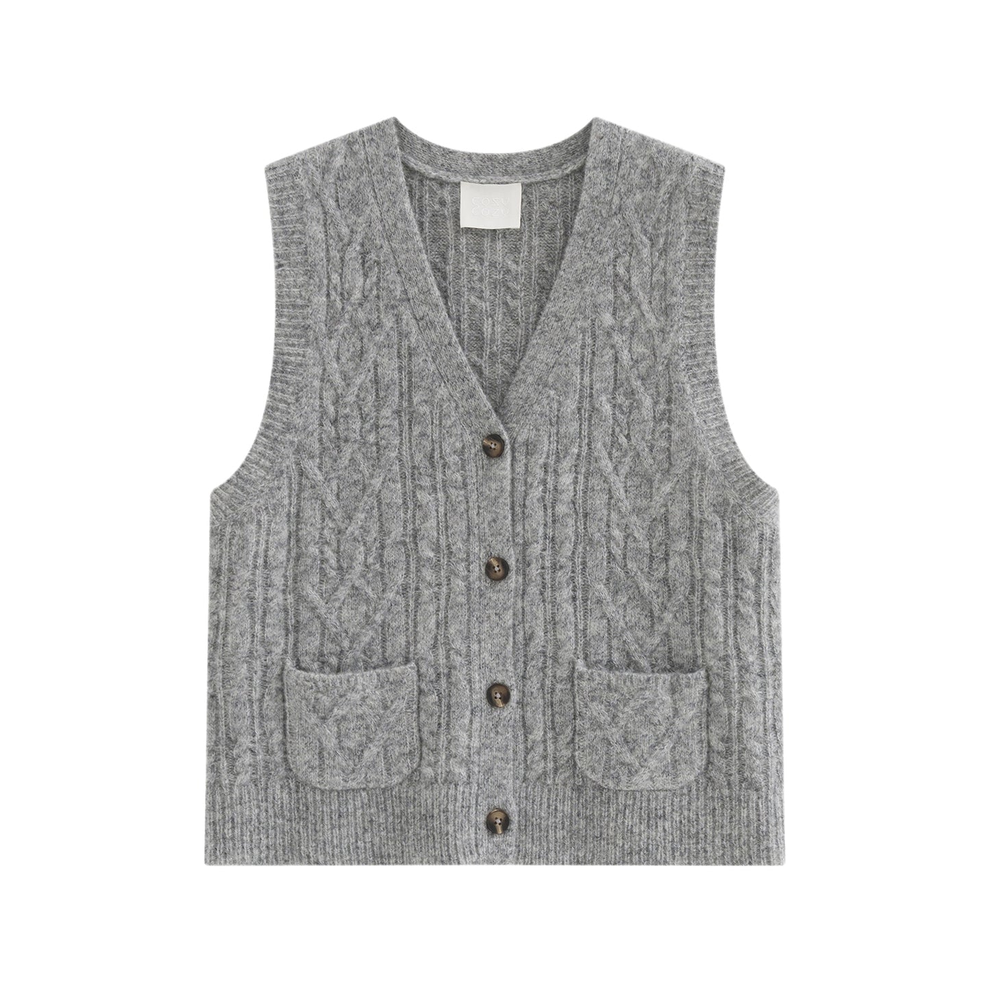 COSYCOZY Twisted Knit Vest