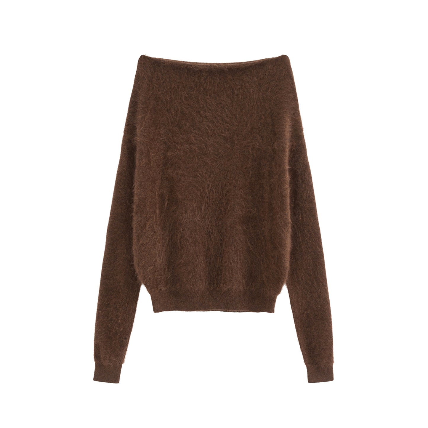 COSYCOZY Brushed Cashmere Off-Shoulder Top
