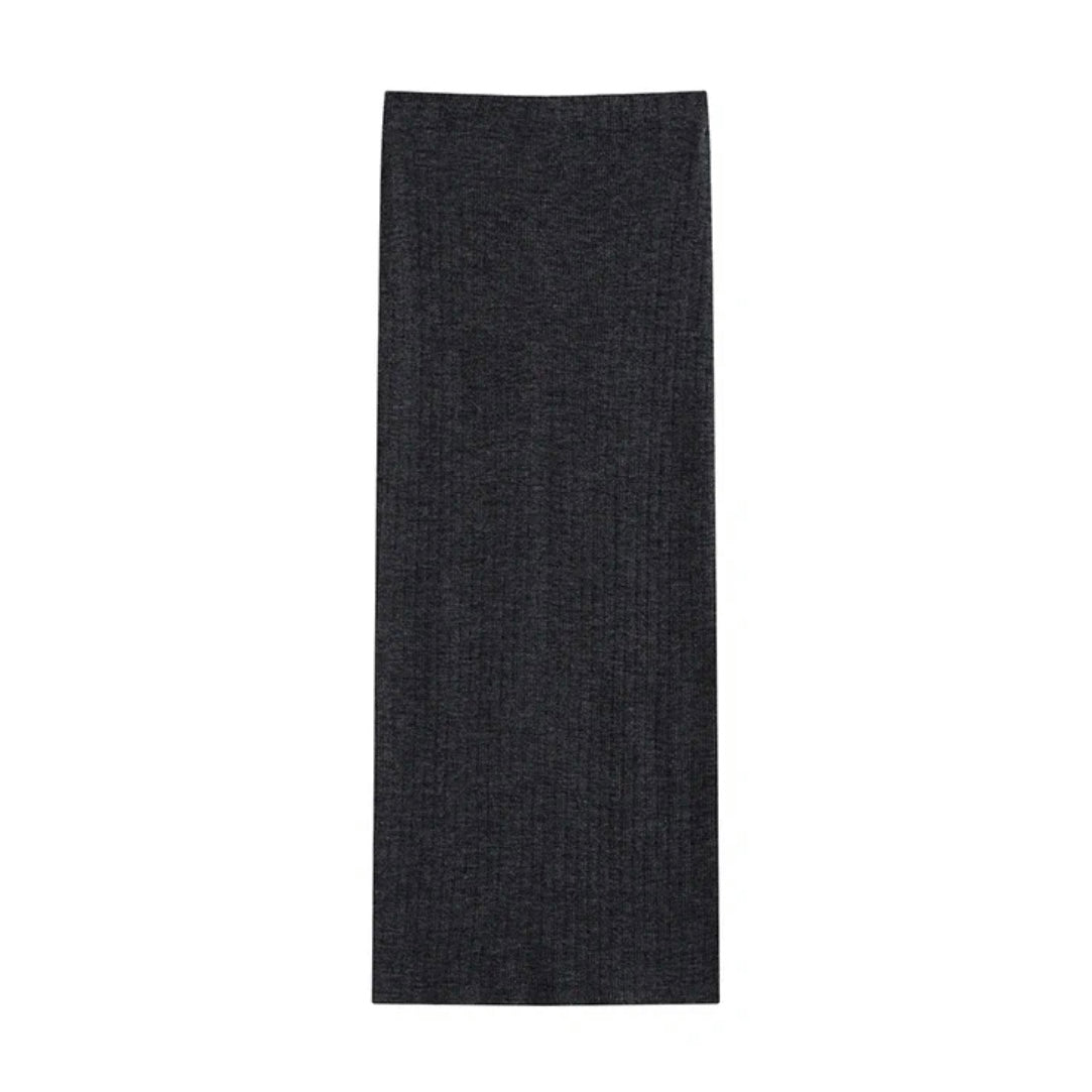 COSYCOZY Jacquard Weave Merino Wool Skirt