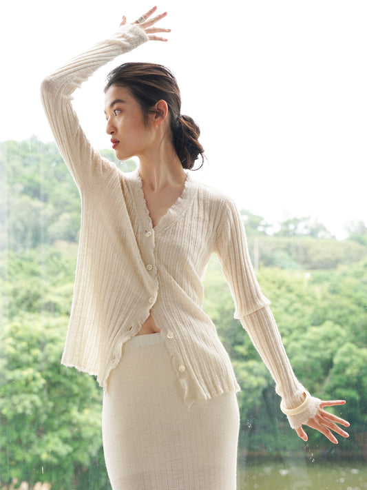 COSYCOZY Knit Alpaca Wool Cardigan