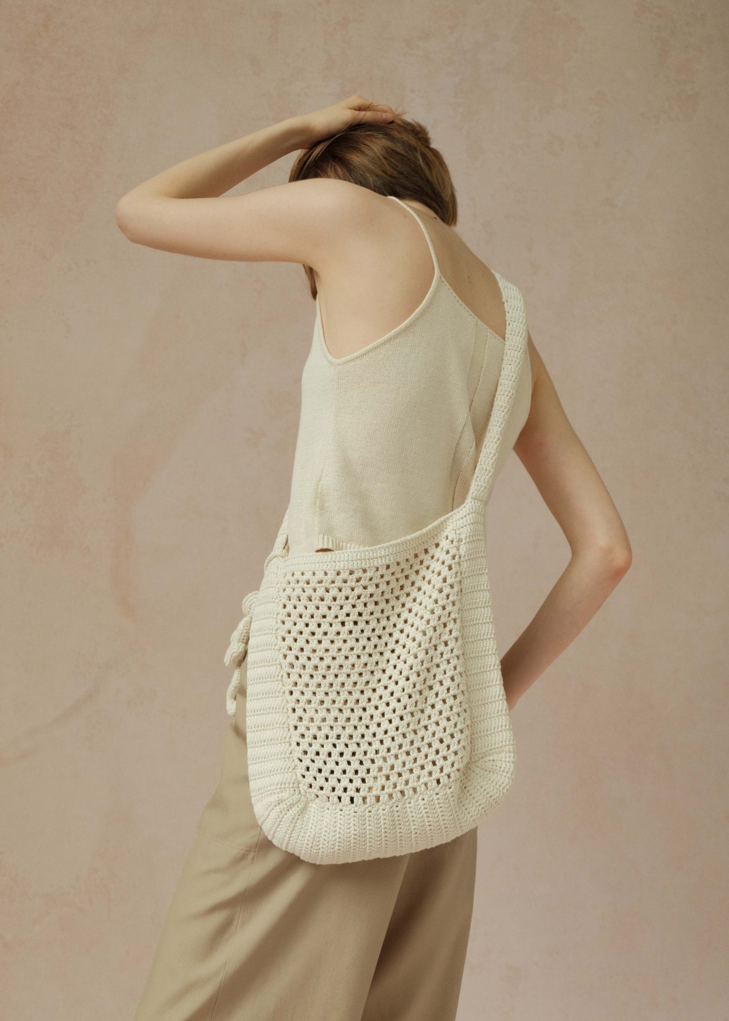 COSYCOZY Handmade Hollow Woven Large Bag