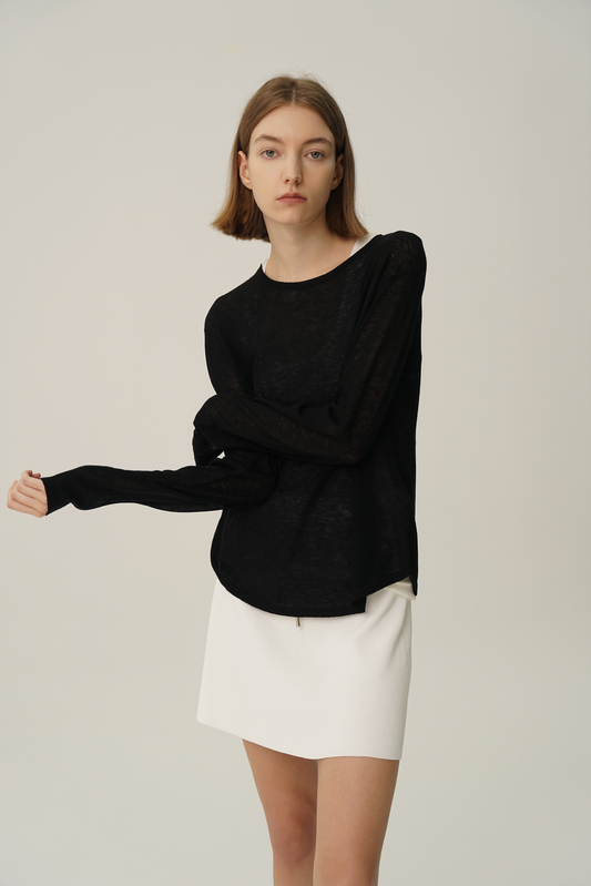 COSYCOZY Water Soluble Wool Long Sleeved Top