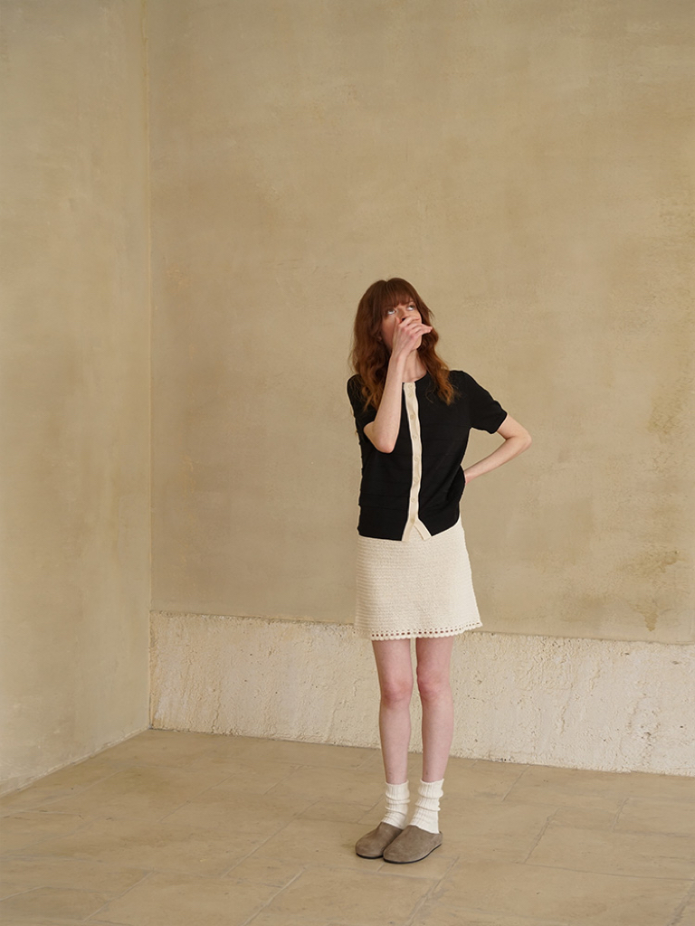 COSYCOZY Hand-hooked Lace Half Skirt