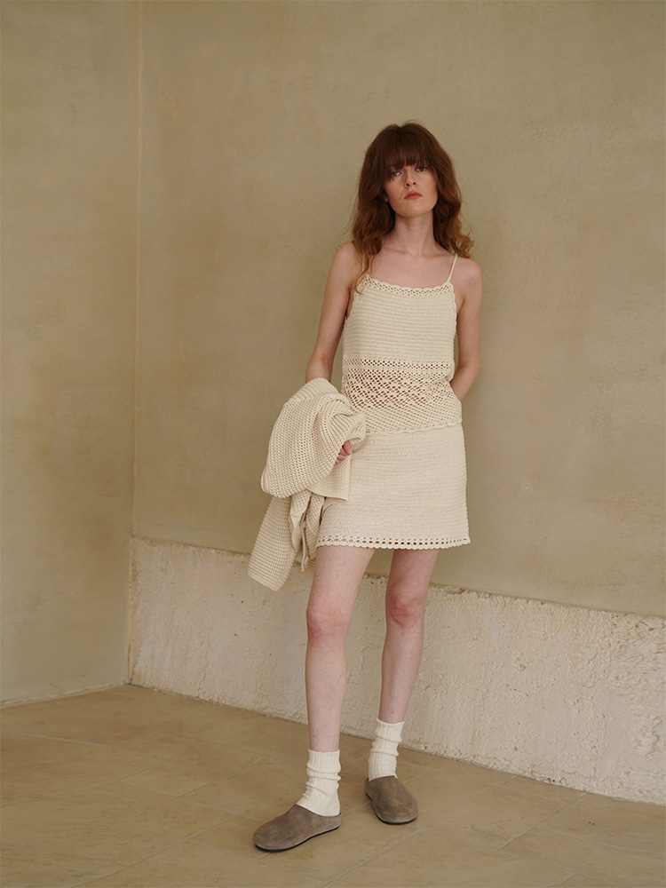 COSYCOZY Hand-hooked Lace Half Skirt