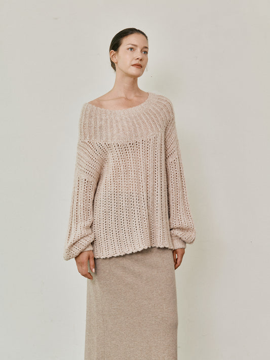 COSYCOZY Textured Chunky Knit Sweater