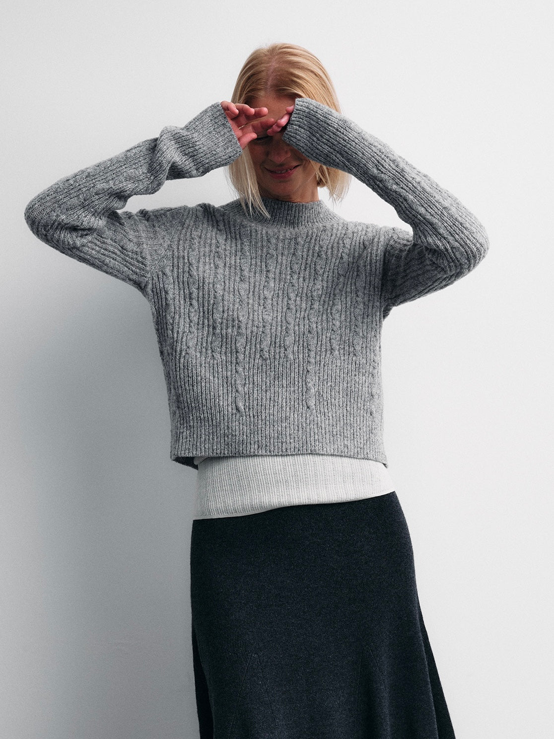 COSYCOZY Twisted Knit Sweater