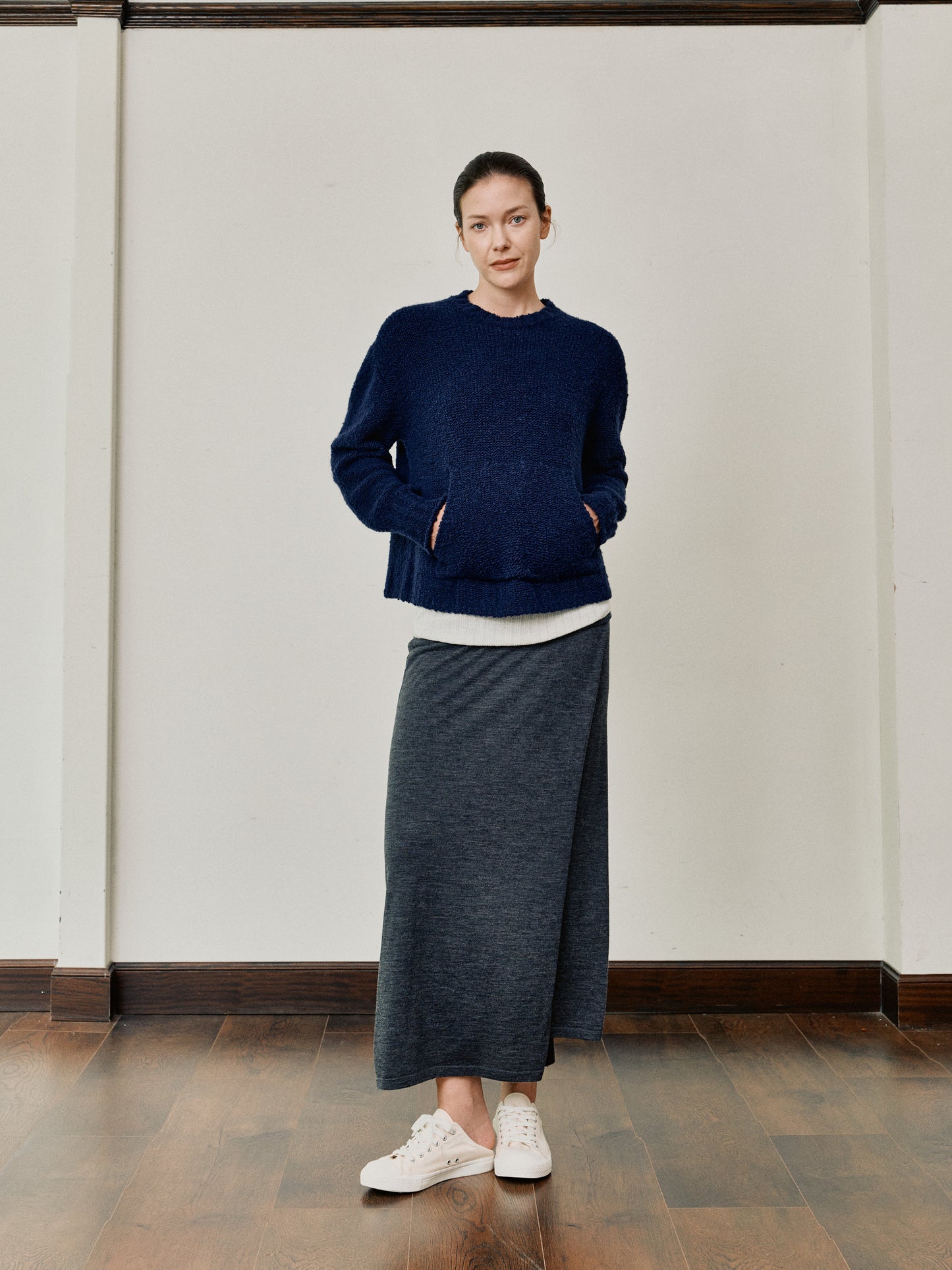 COSYCOZY Wool Planeled Skirt