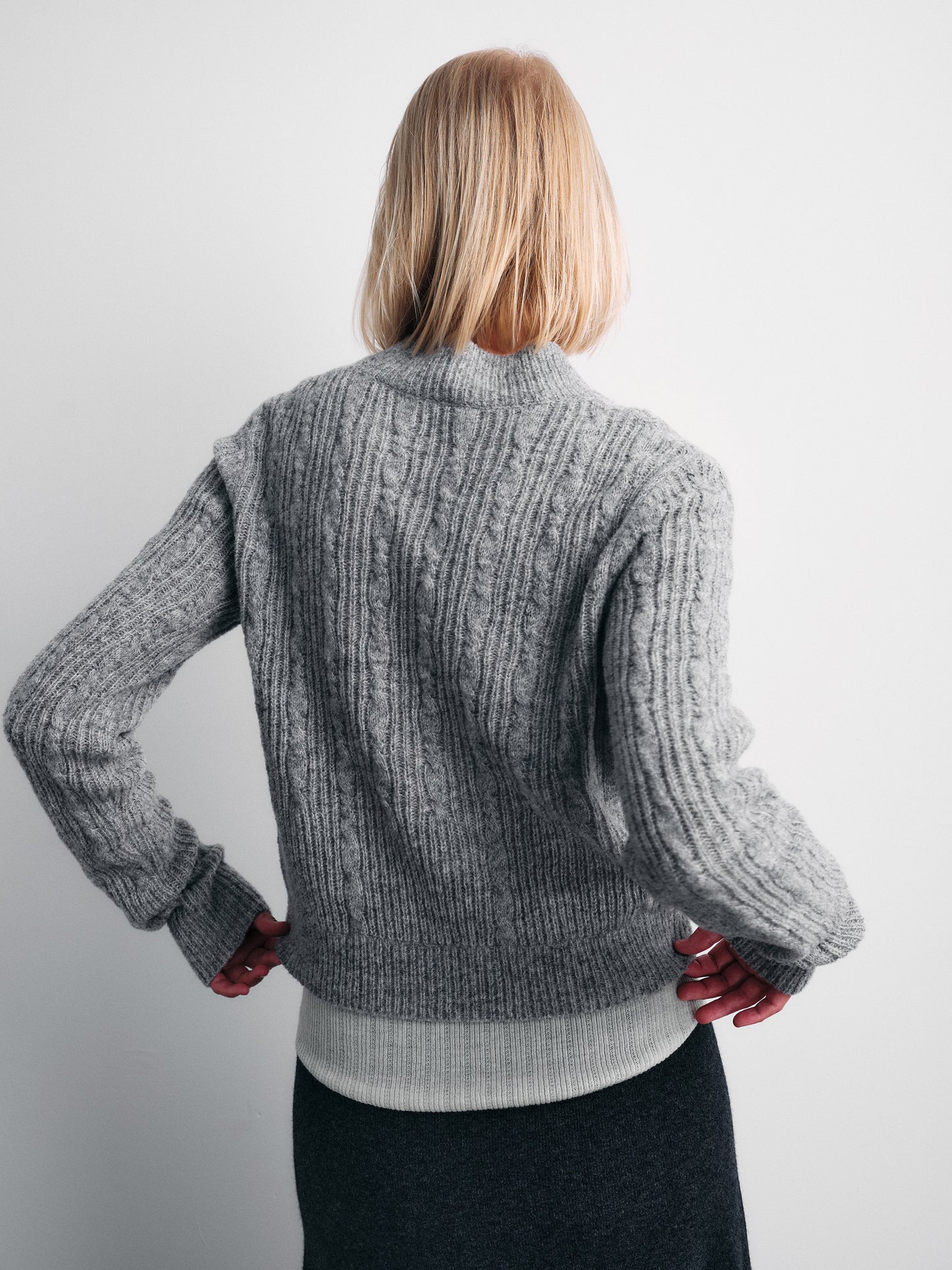 COSYCOZY Twisted Knit Sweater