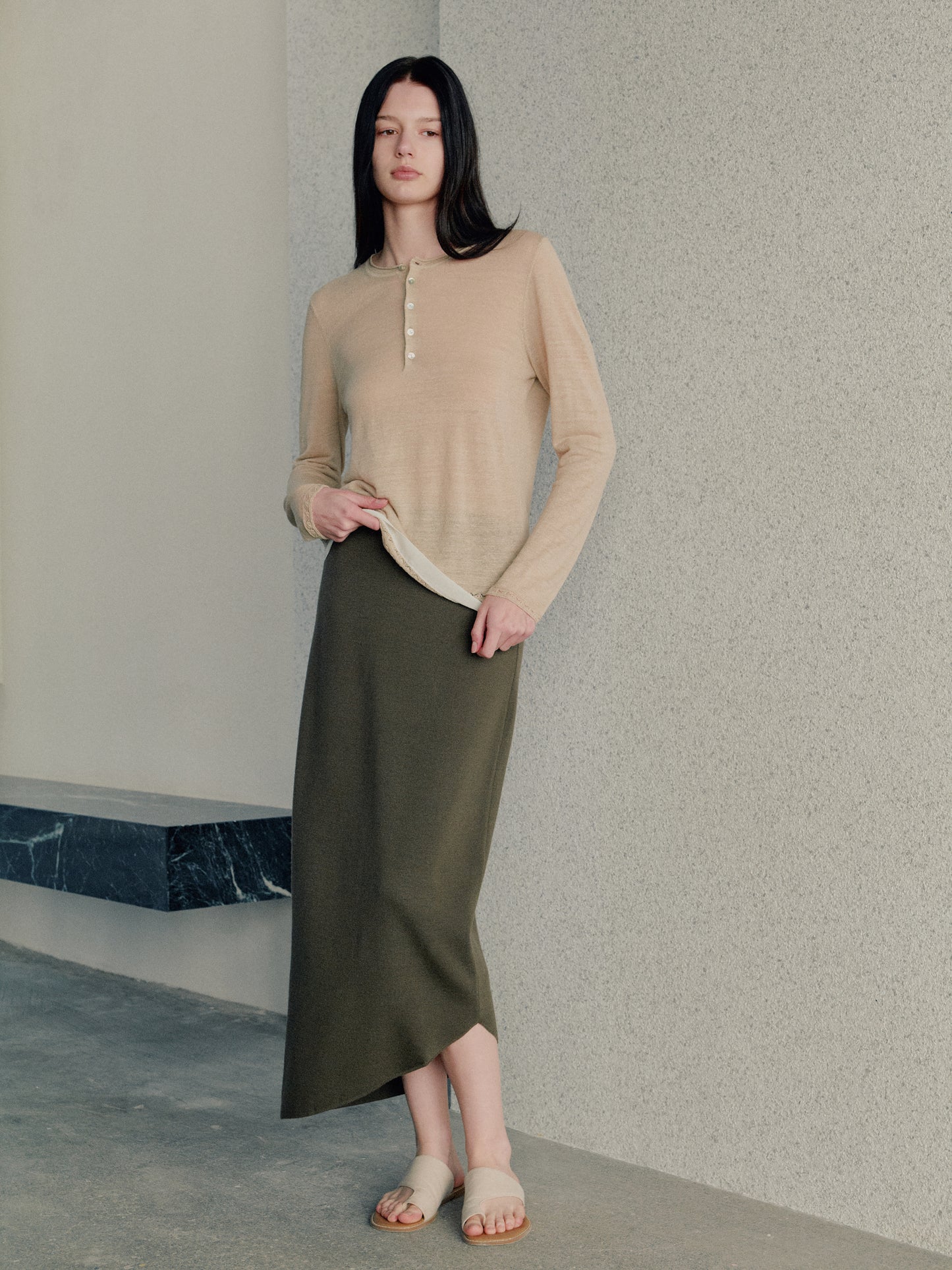 COSYCOZY Linen Long-Sleeve T-shirt