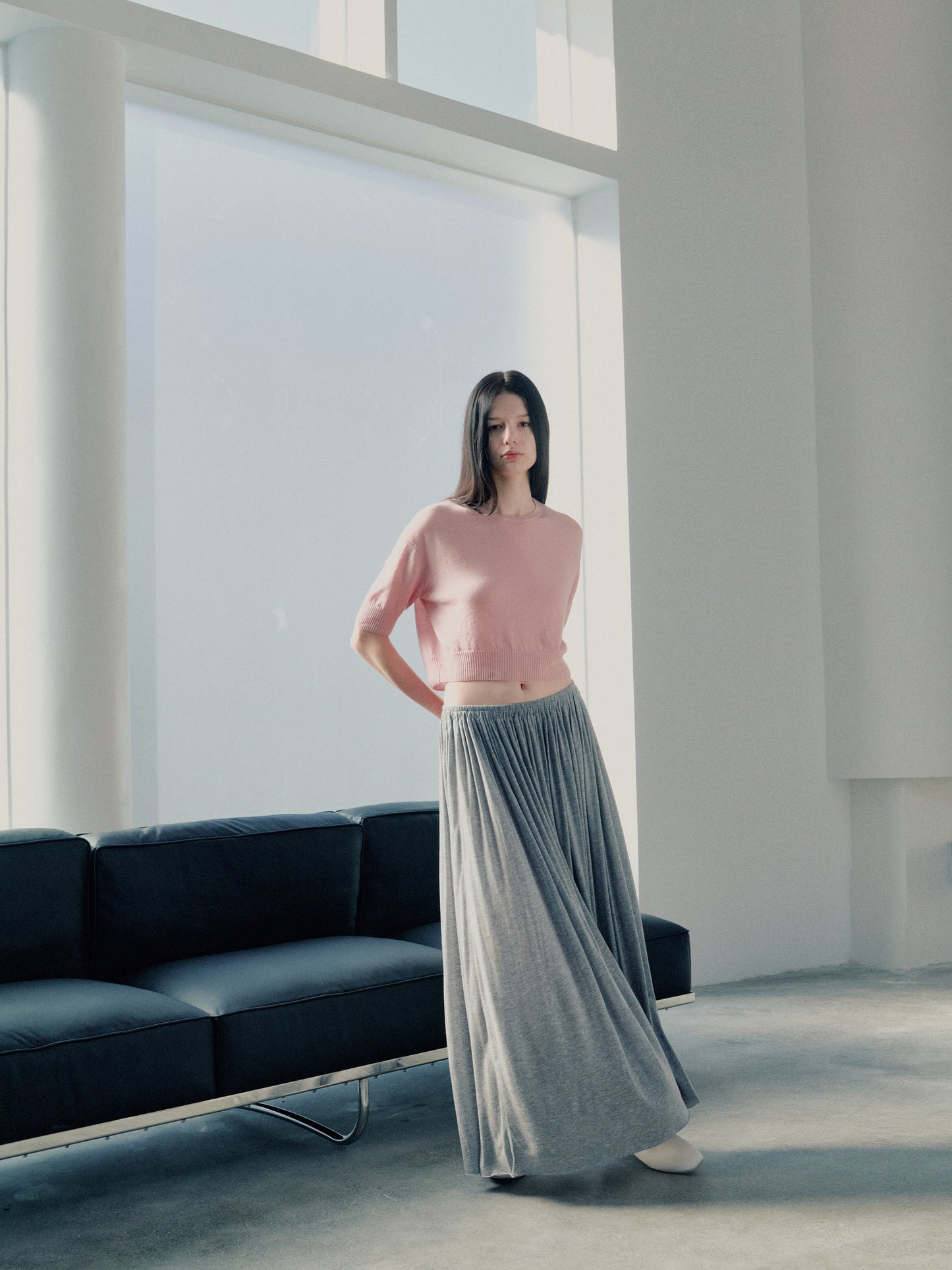 COSYCOZY Ultrafine Merino Wool Short-Sleeve Top