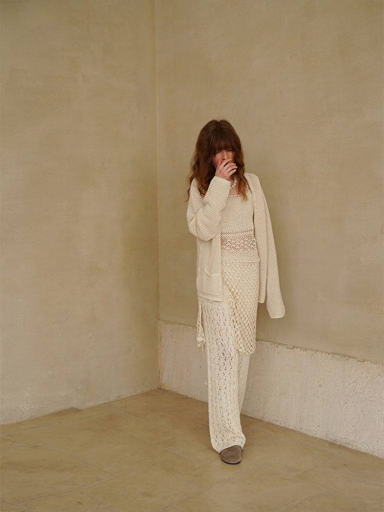 COSYCOZY Cut-out Jacquard Pants