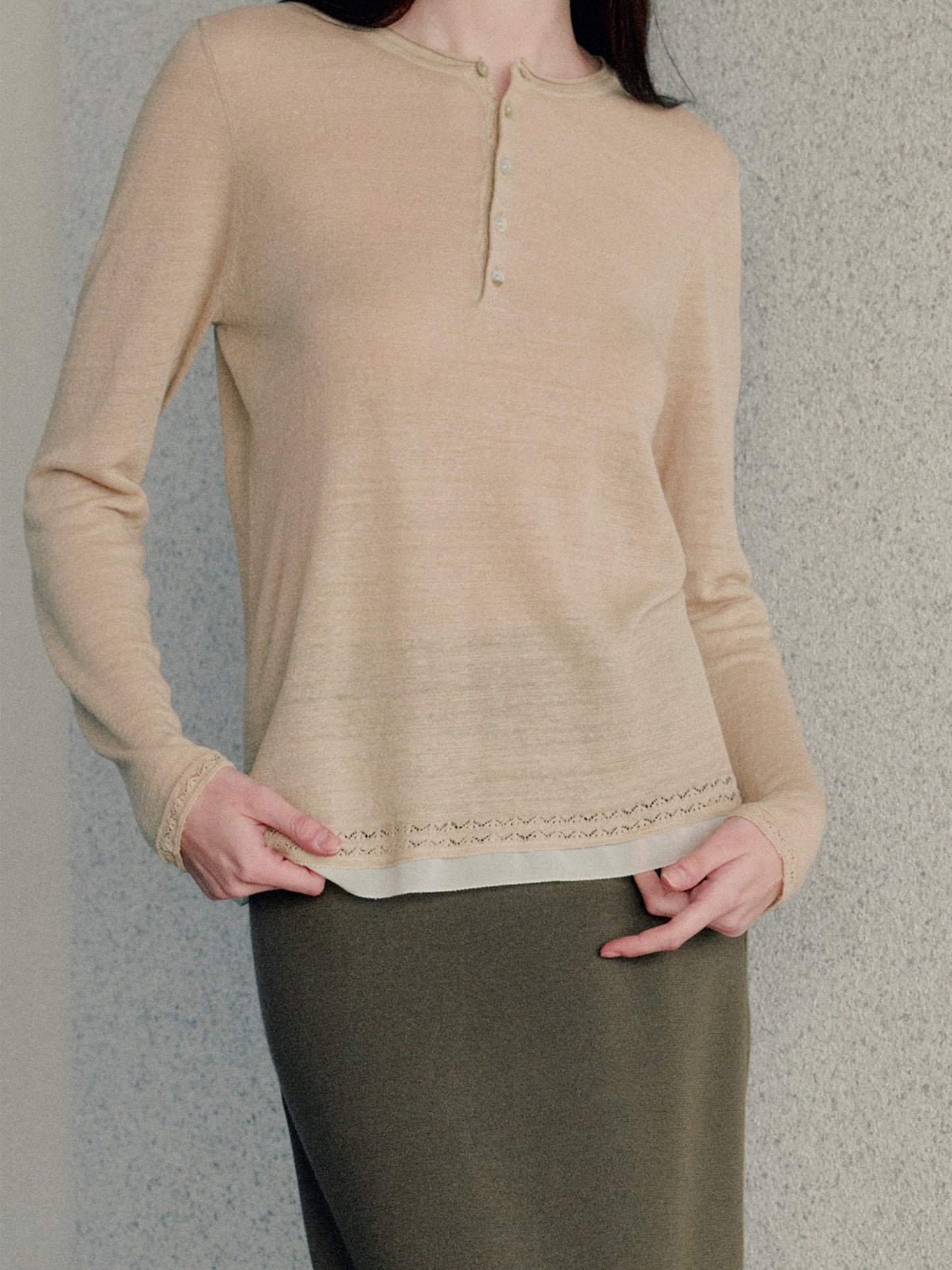 COSYCOZY Linen Long-Sleeve T-shirt