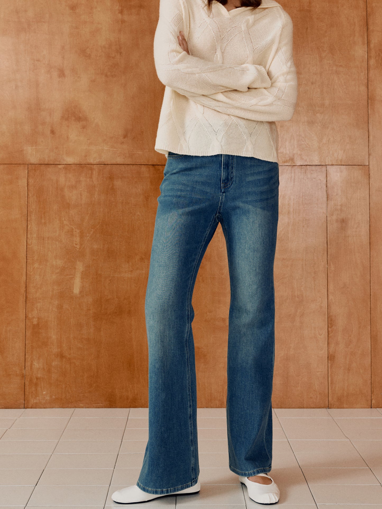 COSYCOZY High-waisted Flare Jeans